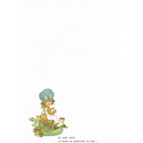 Papel de Carta Antigo Cromocart Mary May 3 COM FRASE