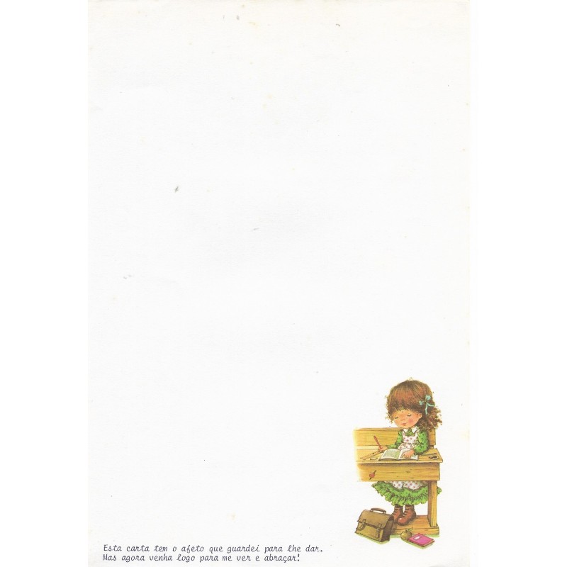 Papel de Carta Antigo Cromocart Mary May 4 COM FRASE