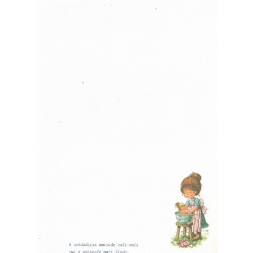 Papel de Carta Antigo Cromocart Mary May 6 COM FRASE