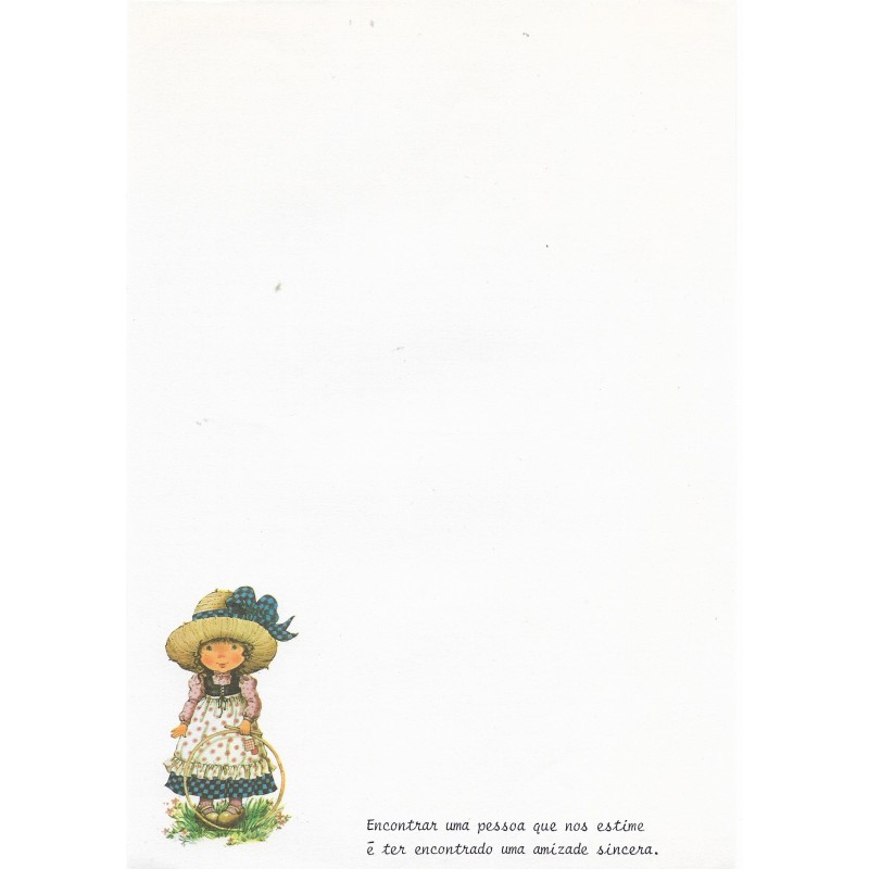 Papel de Carta Antigo Cromocart Mary May 8 COM FRASE