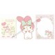 Ano 2016. Conjunto de Mini Papel de Carta My Melody Sanrio