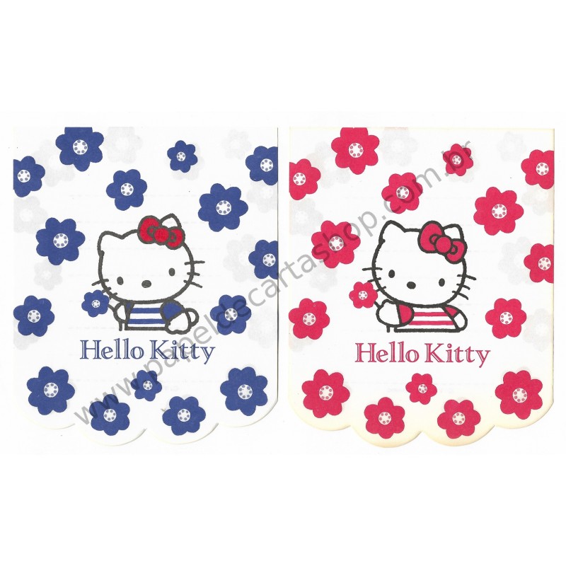Ano 1992. Conjunto de Notinhas Memos Hello Kitty Sanrio