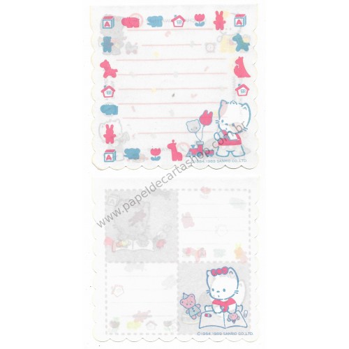 Ano 1989. Kit de Notas MEMOS Nya*Ni*Nyu*Nye*Nyon Sanrio