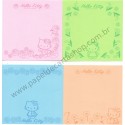 Ano 2001. Kit 4 NOTAS Hello Kitty Flower CVD - Sanrio