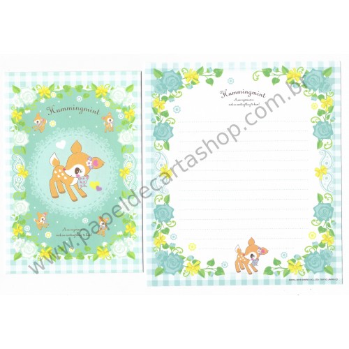 Ano 2016. Kit 2 Conjuntos de Papel de Carta Hummingmint CVD Sanrio