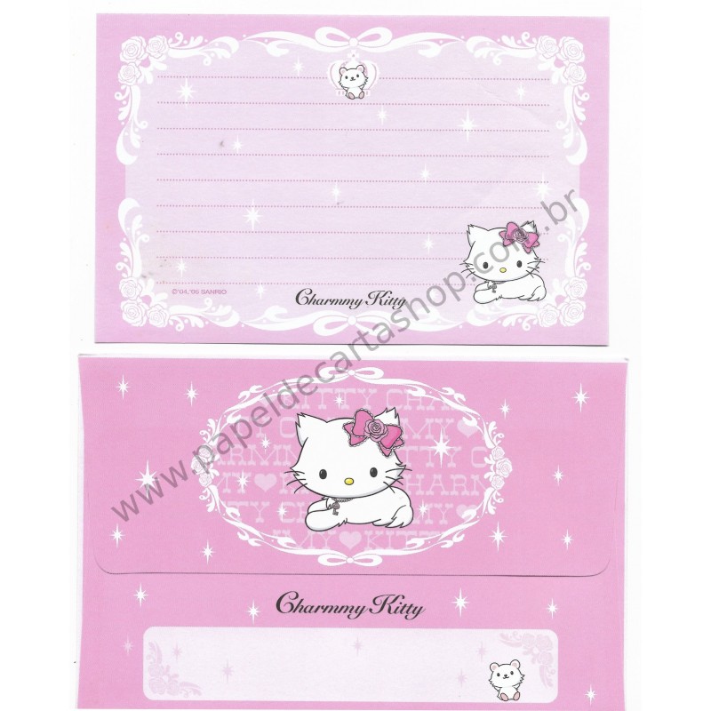 Ano 2006. Conjunto de Papel de Carta P Charmmy Kitty CRS Sanrio