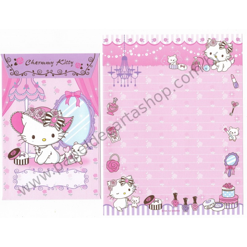 Ano 2012. Conjunto de Papel de Carta P Charmmy Kitty Beauty Sanrio