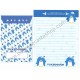 Ano 2012. Conjunto de Papel de Carta Tuxedosam Roly-Poly Penguin Sanrio