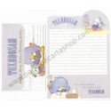 Ano 1984. Conjunto de Papel de Carta Tuxedosam CLL Vintage Sanrio