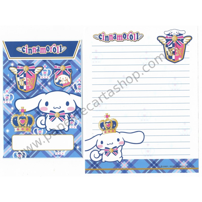 Ano 2006. Conjunto de Papel de Carta Cinnamoroll Shopping Wonder Pup Sanrio