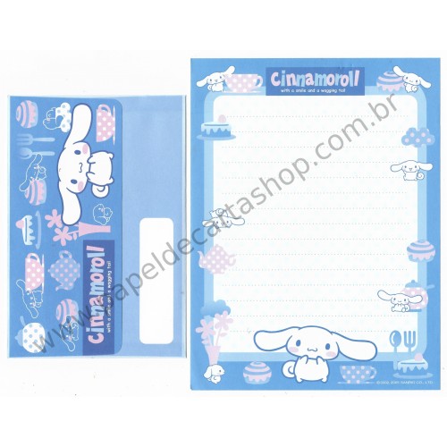 Ano 2005. Conjunto de Papel de Carta Cinnamoroll CAZ Sanrio