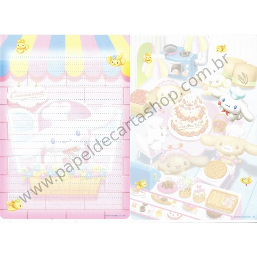 Ano 2004. Conjunto de Papel de Carta Cinnamoroll Party Sanrio