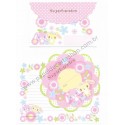 Ano 2009. Conjunto de Papel de Carta Sugarbunnies Flowers Sanrio