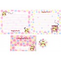 Ano 2001. Conjunto de Papel de Carta Antigo (Vintage) Magical Purin DUPLA Sanrio