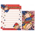 Ano 2011. Kit 4 Conjuntos de Papel de Carta Patty & Jimmy Good Friends 4VM Sanrio