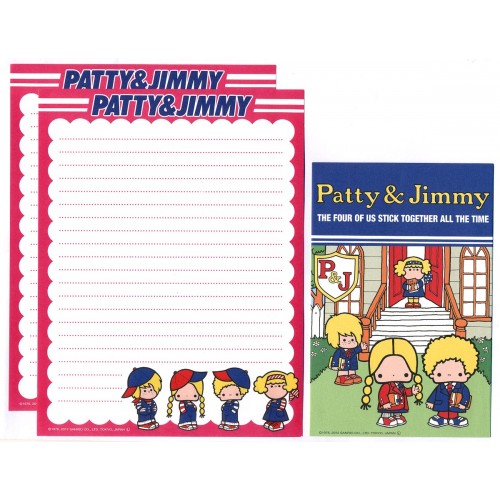 Ano 2012. Kit 4 Conjuntos de Papel de Carta Patty & Jimmy P&J 4RS Sanrio