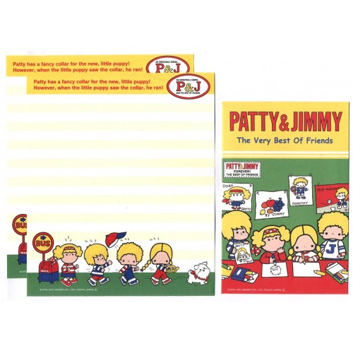Ano 2012. Kit 4 Conjuntos de Papel de Carta Patty & Jimmy P&J 4VM Sanrio