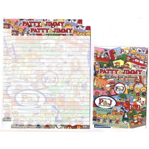 Ano 2012. Kit 4 Conjuntos de Papel de Carta Patty & Jimmy P&J 4VM Sanrio