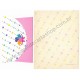 Ano 1984. Conjunto de Papel de Carta Heart Fashion Folio CLL Antigo (Vintage) Sanrio