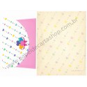 Ano 1984. Conjunto de Papel de Carta Heart Fashion Folio Antigo (Vintage) Sanrio