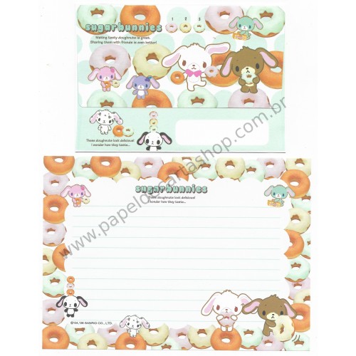 Ano 2006. Conjunto de Papel de Carta Sugarbunnies Mint Sanrio