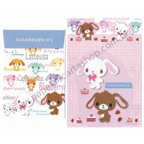 Ano 2006. Conjunto de Papel de Carta Sugarbunnies ALL TRIO Sanrio