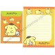 Ano 2012. Conjunto de Papel de Carta Pompompurin Sanrio