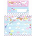 Ano 2011. Conjunto de Papel de Carta Cinnamoroll Arco-Iris Sanrio