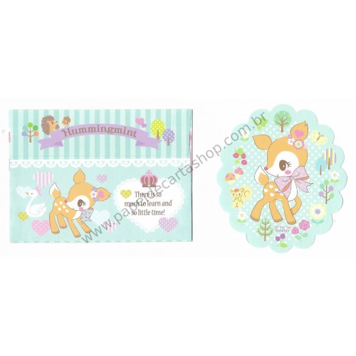 Ano 2016. Kit 3 Conjuntos de Papel de Carta Hummingmint NA Sanrio