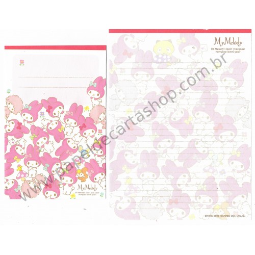 Ano 2015. Kit 2 Conjuntos de Papel de Carta My Melody ELY Sanrio