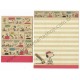 Conjunto de Papel de Carta Snoopy Pen Peanuts LCC 2016