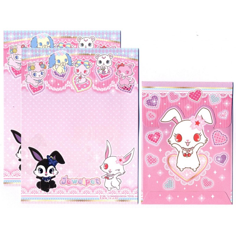 Ano 2014. Conjunto de Mini-Papel de Carta JEWELPET1 - Sanrio