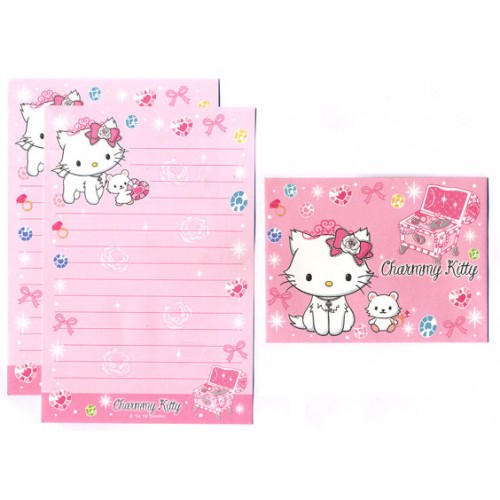 Ano 2008. Conjunto de Mini-Papel de Carta Charmmy Kitty Sanrio