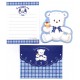 Ano 1994. Conjunto de Mini-Papel de Carta Sugar Cream Puff Vintage Sanrio