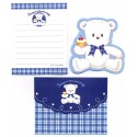 Ano 1994. Conjunto de Mini-Papel de Carta Sugar Cream Puff Vintage Sanrio