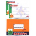 Ano 1997. Conjunto de Mini-Papel de Carta Keroppi Sanrio