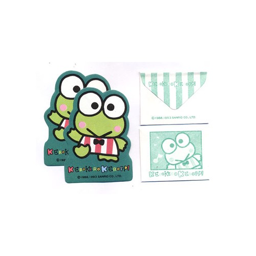 Ano 1993. Conjunto de MICRO-Papel de Carta KeroKeroKeroppi Vintage Sanrio