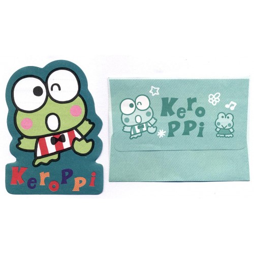 Ano 1995. Conjunto de MICRO-Papel de Carta KeroKeroKeroppi Vintage Sanrio