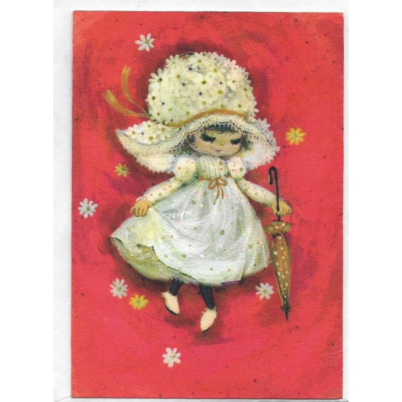 Notecard Antigo Importado Mary Hamilton 06 - Hallmark