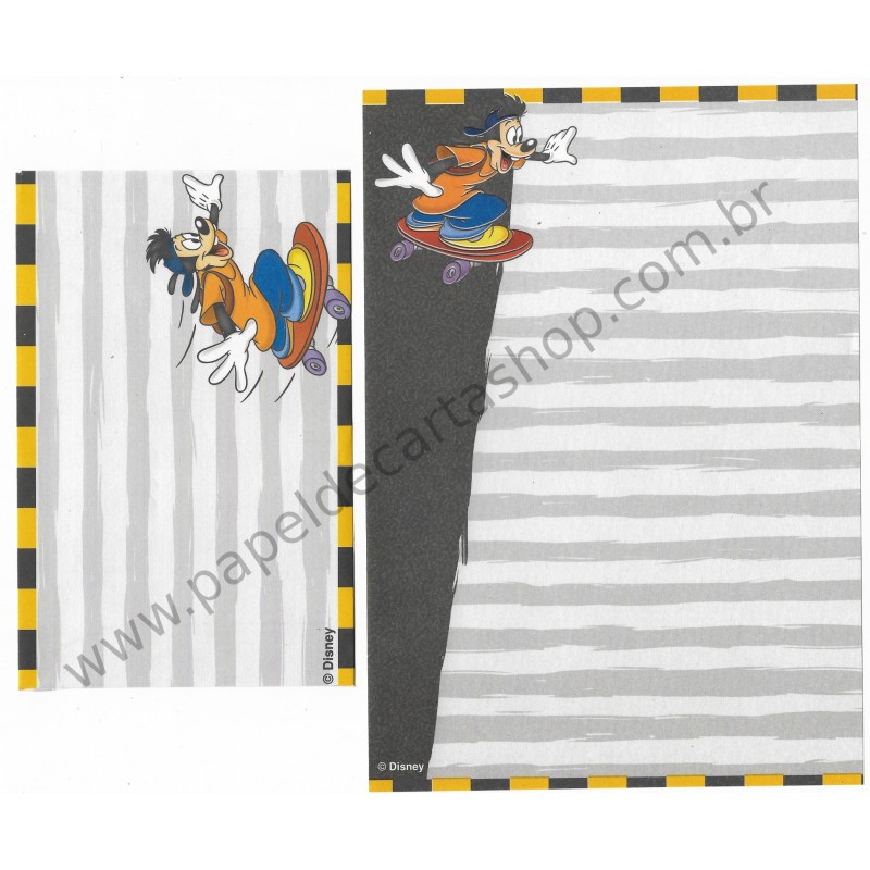 Conjunto de Papel de Carta ANTIGO Personagens Disney GOOFY Movie II