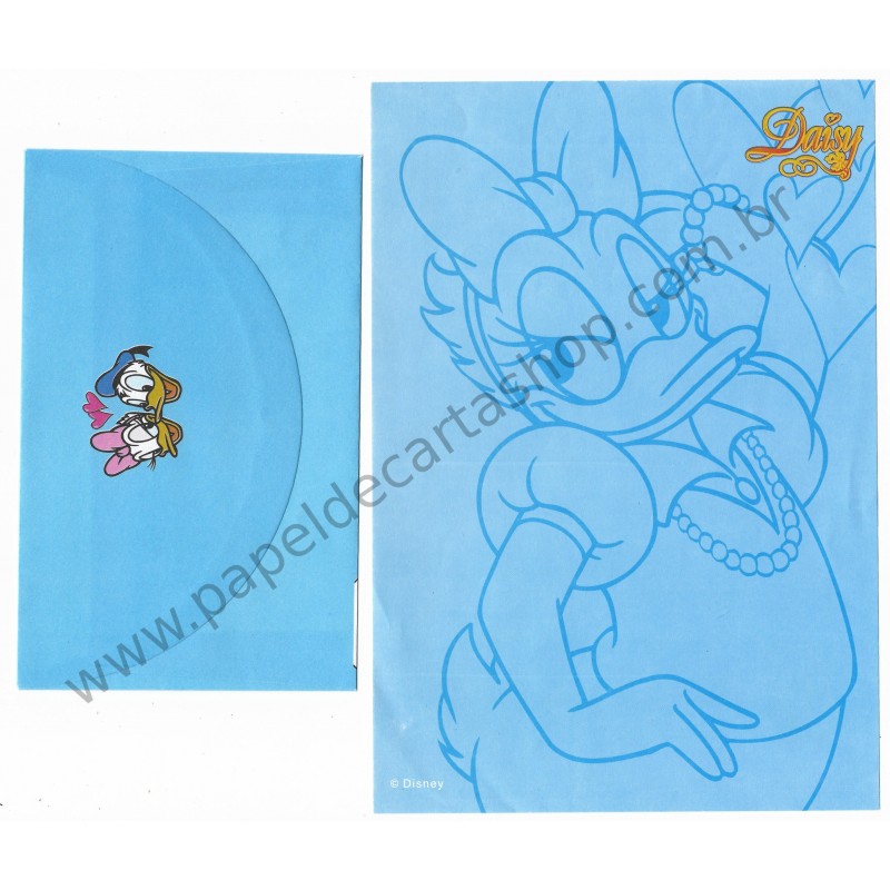 Conjunto de Papel de Carta ANTIGO Personagens Disney Daisy CAZ