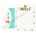 Ano 1985. Conjunto de Papel de Carta Holly's Bear Vintage Sanrio