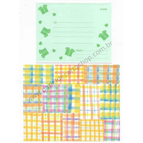 Ano 1992. Conjunto de Papel de Carta Questina CVD Vintage Sanrio