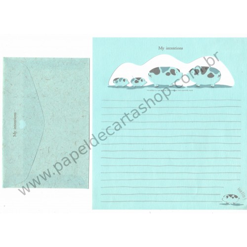 Conjunto de Papel de Carta Antigo My Intentions - PIG