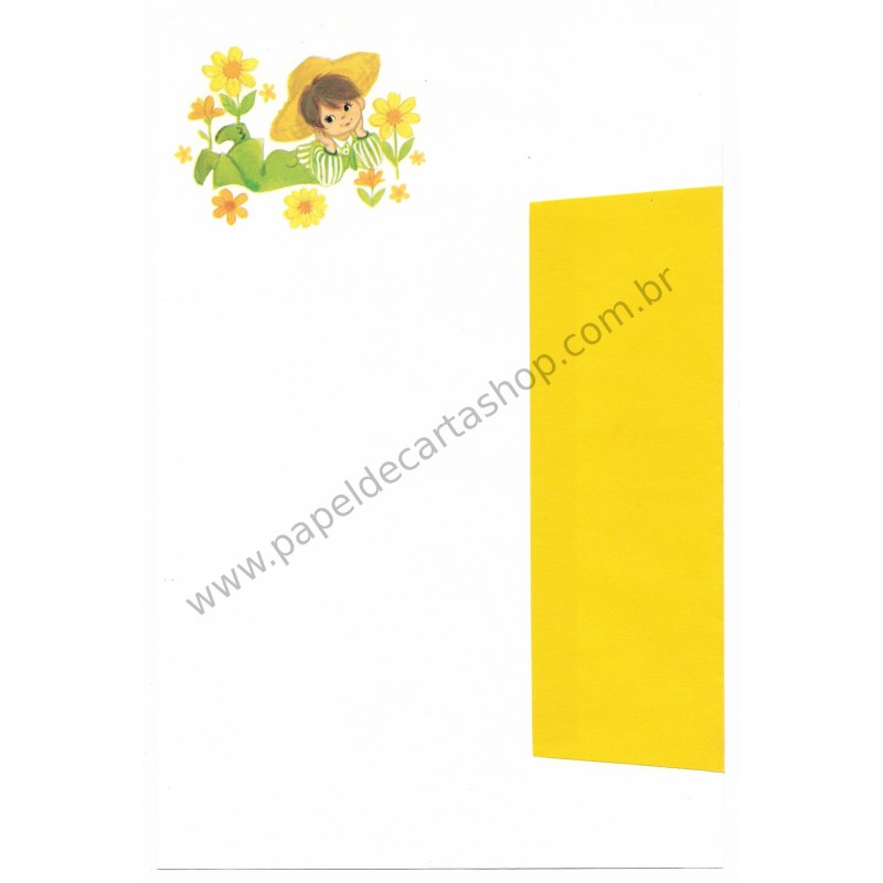 Conjunto de Papel de Carta Antigo Importado BOUQUET 2 CAM