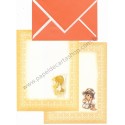 Conjunto de Papel de Carta Antigo Importado CLA DUPLA