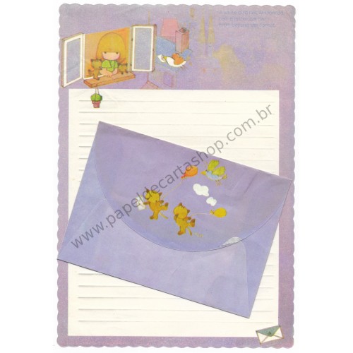 Conjunto de Papel de Carta Antigo (Vintage) Arisu No Heya (CRX) Tai