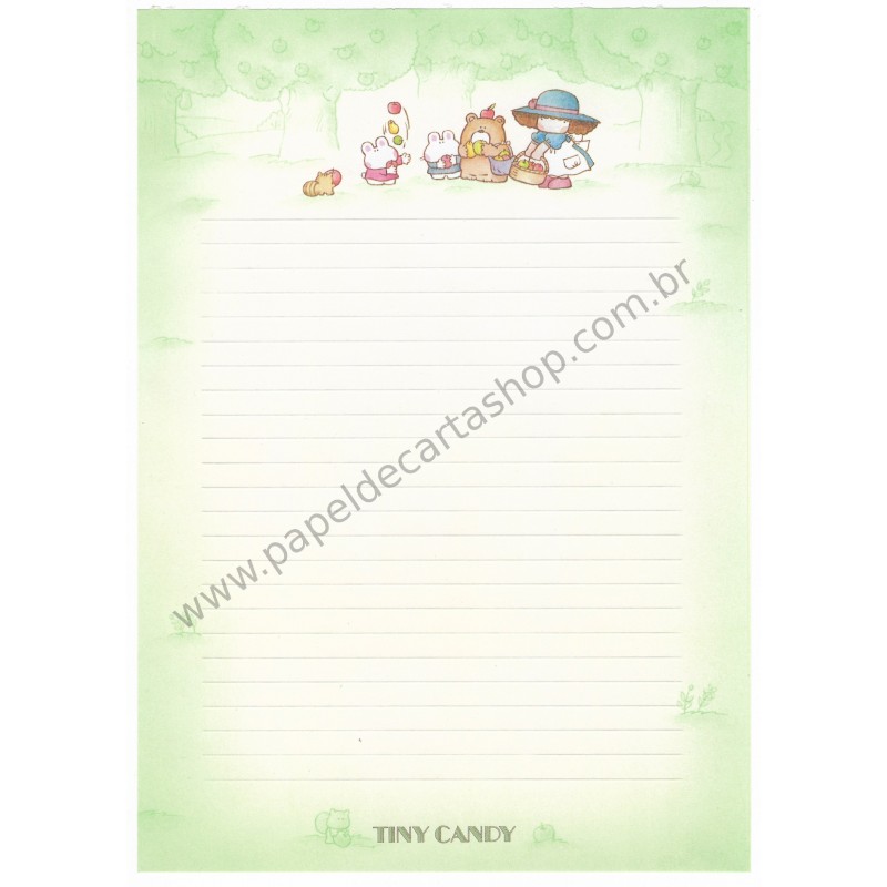 Papel de Carta AVULSO Vintage Tiny Candy Apple Gakken