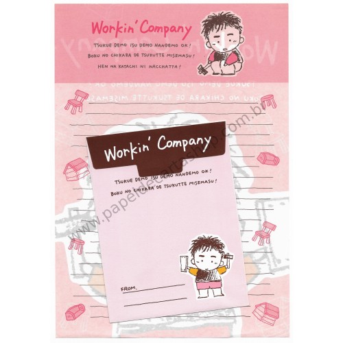 Conjunto de Papel de Carta Antigo (Vintage) Workin' Company