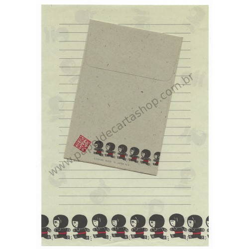 Conjunto de Papel de Carta Antigo (Vintage) YUKARI Japan